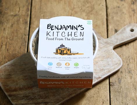 Vegan Sticky Toffee Pudding, Organic, Benjamin's Kitchen (200g)