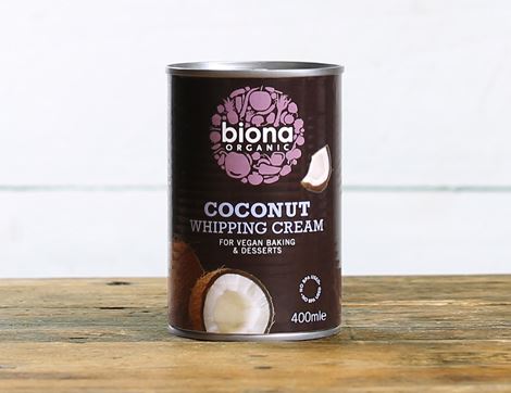 organic coconut whipping cream biona