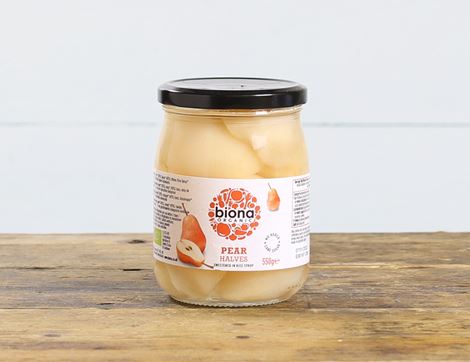 organic pear halves rice syrup biona